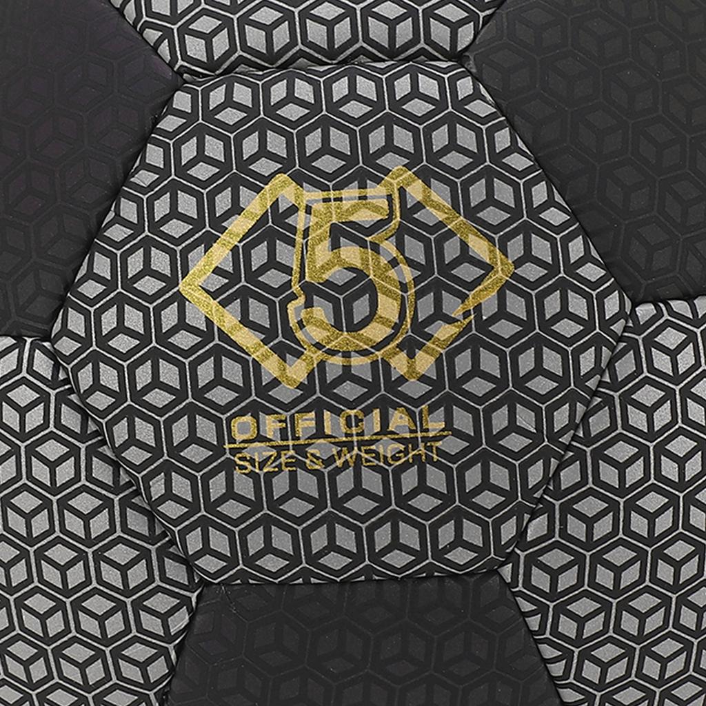 Reflective Soccer Ball PU Leather Durable Wear Resistant Reflective Football for Indoor and Outdoor School Training