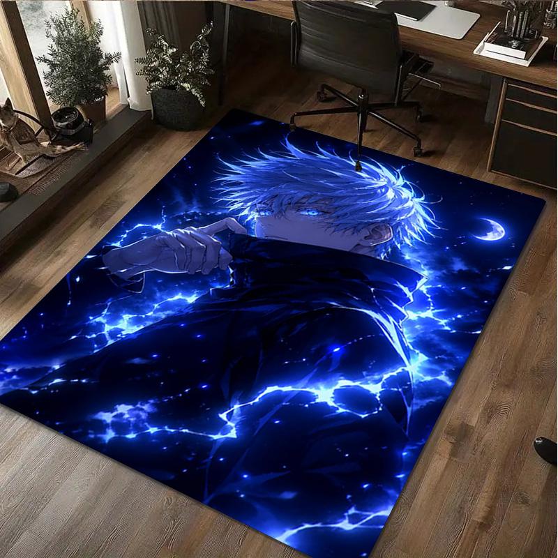 Gojo Satoru Rug - Home Carpet Office Decorative Carpet For Living Room Bedroom Door Mat Floor Rug Computer Chair Area Rug