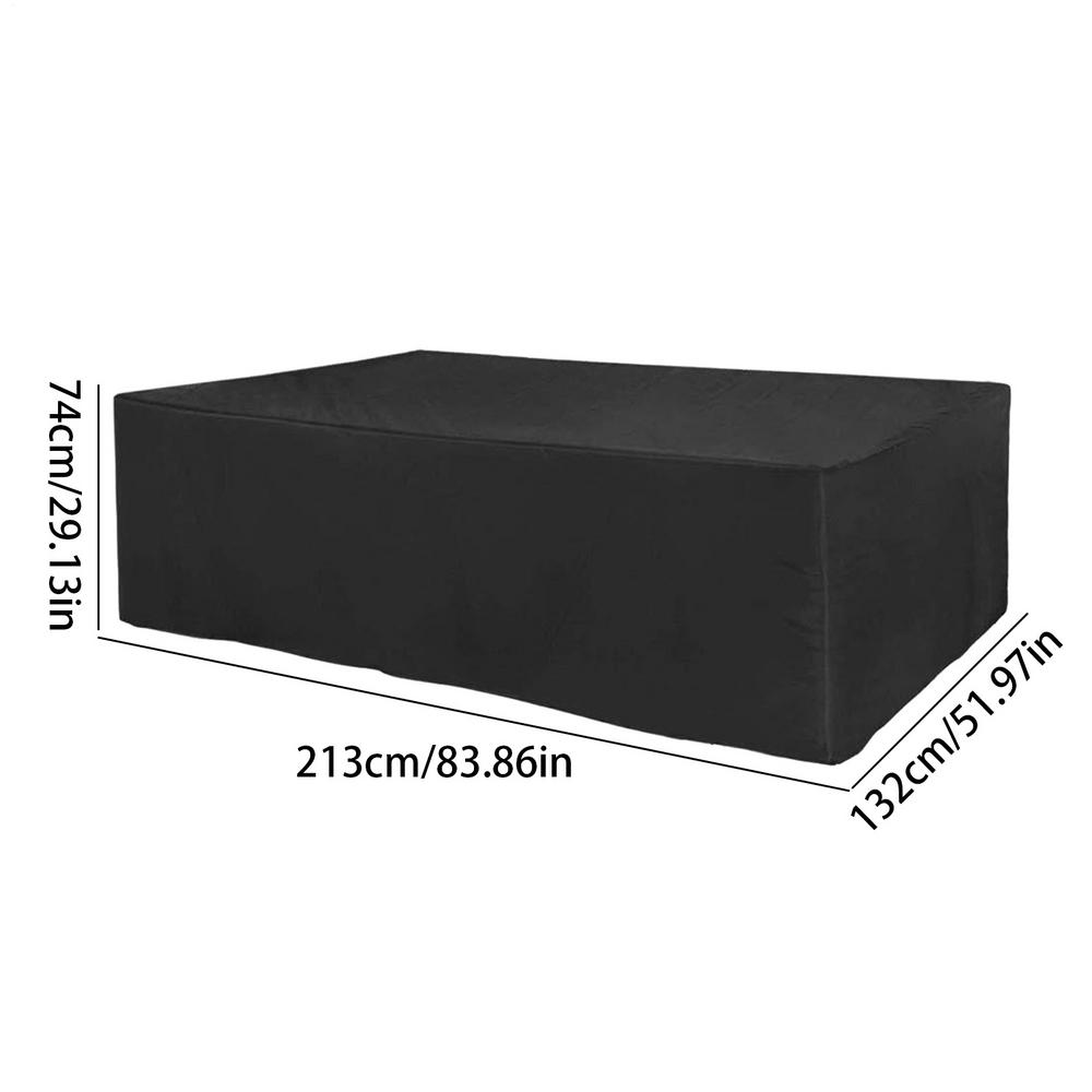 210D Waterproof Patio Furniture Cover Rectangular Garden Rain Snow Outdoor Cover for Sofa Table Chair Wind-Proof Heavy duty