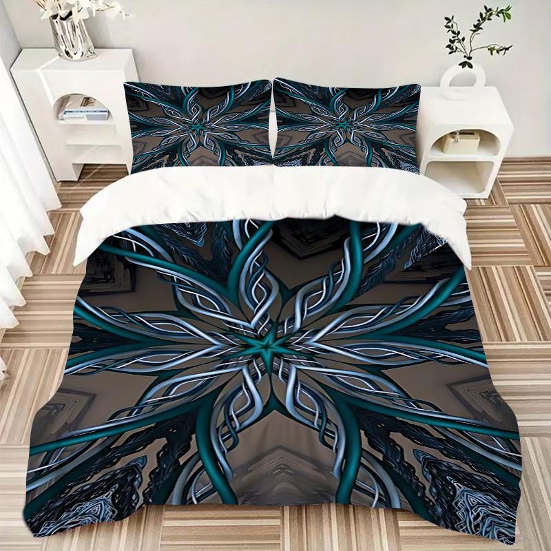 3pcs Abstract Artwork Duvet Cover Set, Cover For Bedroom Guest Room (1 Duvet Cover + 2 Pillowcase, Without Quilt),  Yy250922240