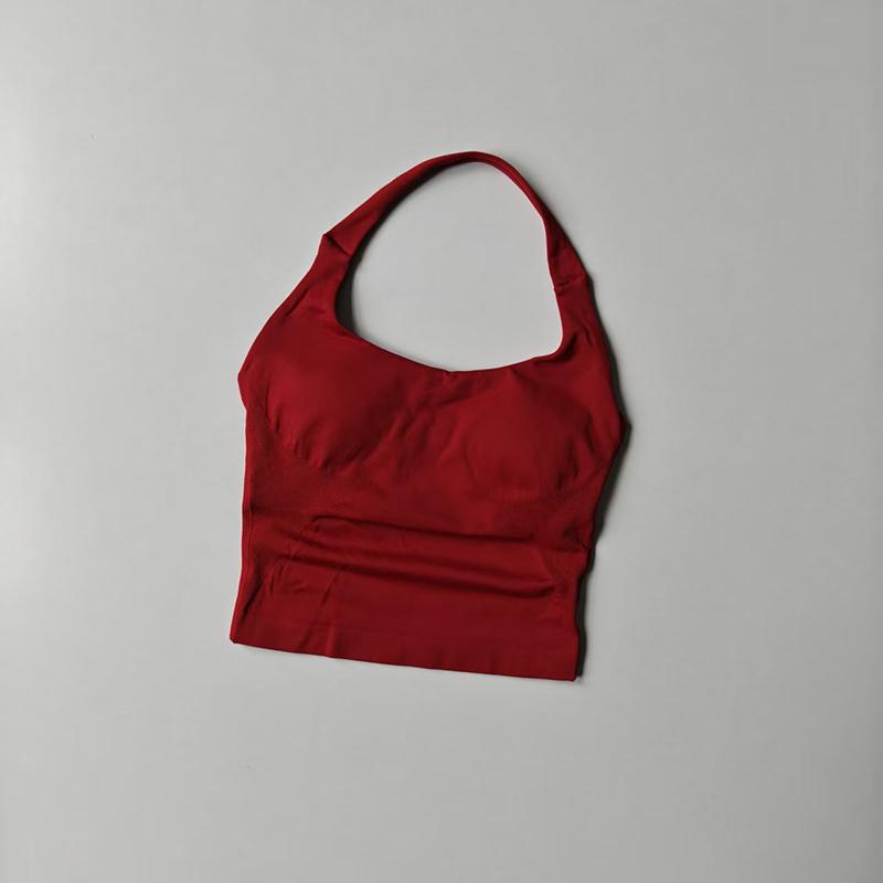 Halter Yoga Vest, Shockproof Running Sports, High-Strength Sports Underwear, Fitness, Pilates Suspender, Beautiful Back, Autumn