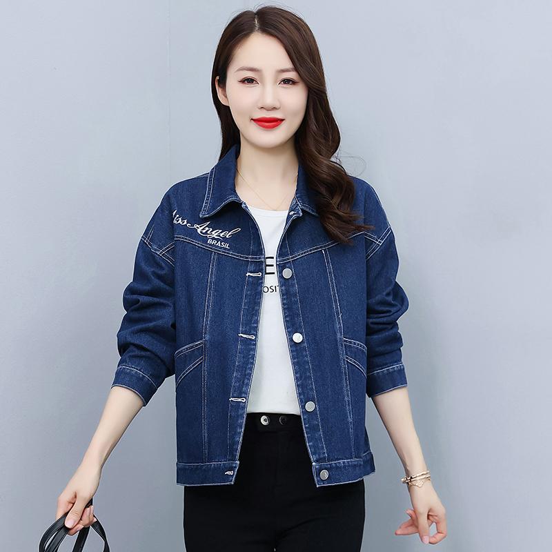 Короткая куртка женская корейская версия джинсовая женская свободный топ минималистичная куртка XXXL