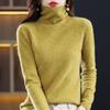 Women's Pure Wool Turtleneck Sweater - Autumn/Winter Fashionable Knitted Cashmere Pullover