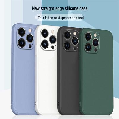 Compatible Apple 16 Pro Max Liquid Silicone Case, Drop-Proof Protection for iPhone 15/14/13/12, Straight Edge Design.