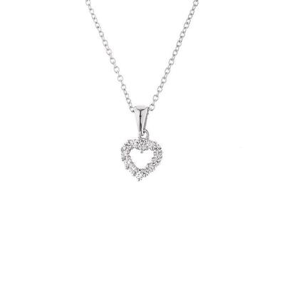 Colar - Carlotta - Prata 925 - Óxido de zircônio - Comprimento 42 cm - Feminino