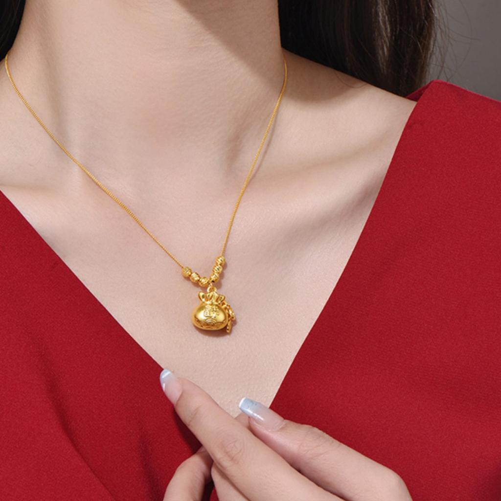 Blessing Bag Pendant Women's Blessing Money Bag Blessing Bag Pendant Adjustable Light Luxury Gift for Girlfriend