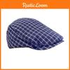 Beret Cap Fashion For Women With Grid Design And Wide Brim For Outings Casual