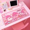 Tappetini per Mouse Laptop Esteso Pad Protettivo Tavolo da Gioco per Computer Tappetino da Scrivania Cartone Animato K-Kirby Accessori PC Tastiera Grande Antiscivolo Tappetino da Scrivania
