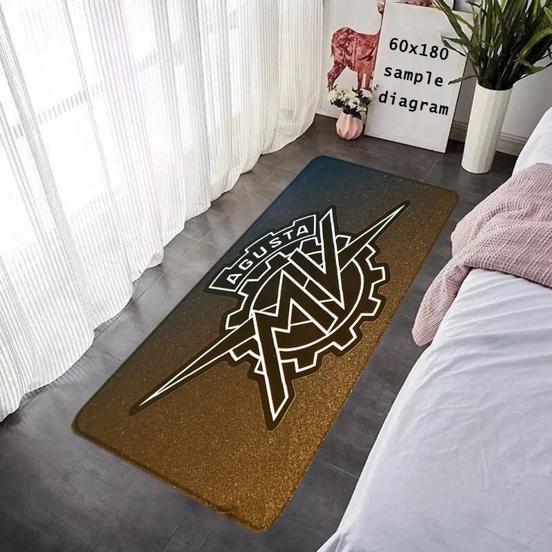 House Entrance Motorcycle Doormat MV Hallway Carpet Agusta Living Room Rugs Foot Carpets Bath Rug Floor Mats Non-slip Home Decor