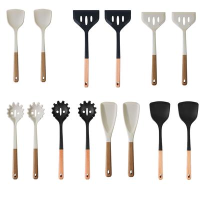 2 Adet Silikon Spatula Seti Isıya Dayanıklı Yapışmaz Biftek Spatulası Mutfak Pişirme Gereçleri Tencere Tava Pişirme Aleti Seti Spatula Kiti