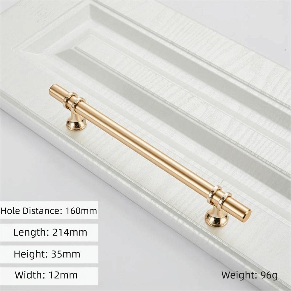 Ergonomic Drawer Pulls Zinc Alloy Door Handle Modern Simple Cabinet Handles  Wardrobe