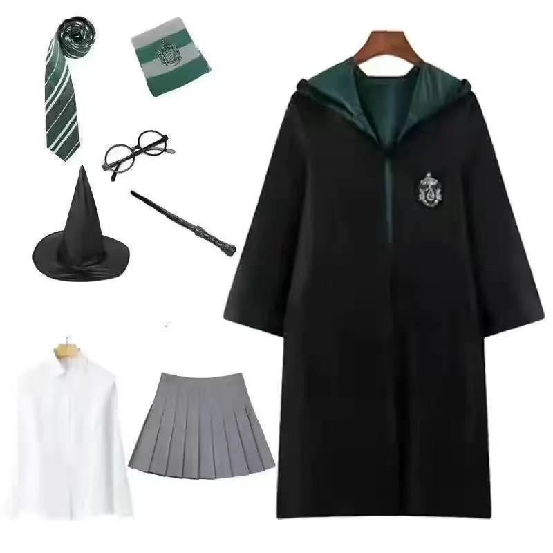Harry Potter Cosplay Kostüm Magier Robe Kleidung Zubehör Erwachsene Kinder Schuluniform Halloween Umhang