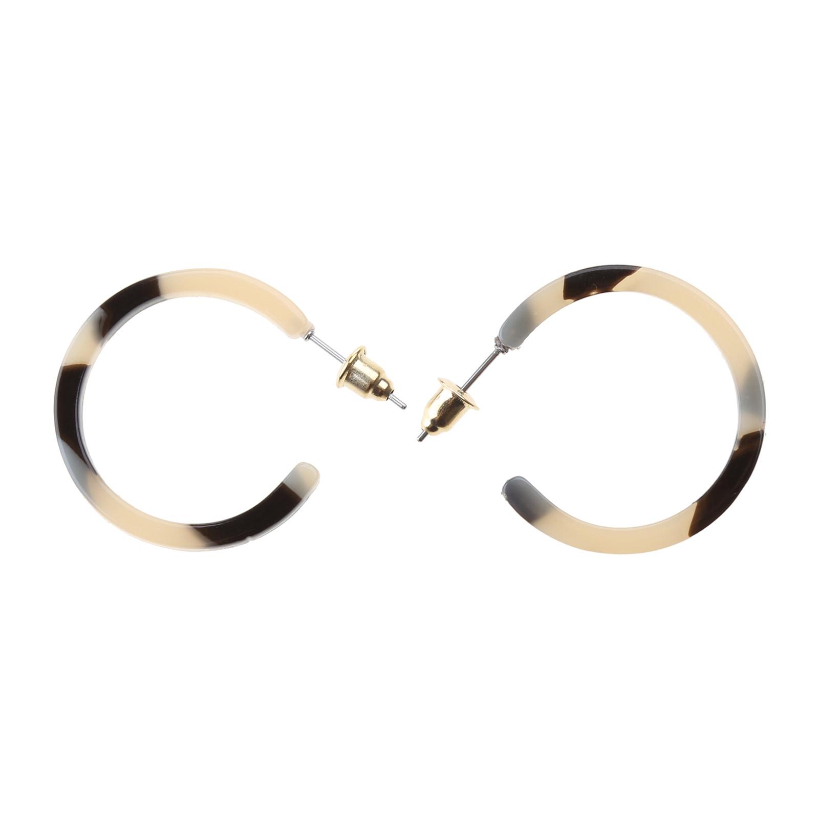 Trendy Acrylic Earring Women Classic Leopard Round Hoop Elegant Acrylic Jewelry 1