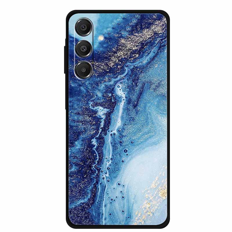 For Samsung Galaxy A14 A15 A16 5G Case Marble Soft TPU Phone Back Cover For Samsung A14 A15 4G Shockproof Silicone Painted Coque