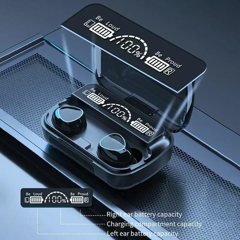 Xiaomi New Bluetooth headset M10 hands-free LED Dispay headset Bluetooth HiFi stereo music wireless earplug waterproof game headset