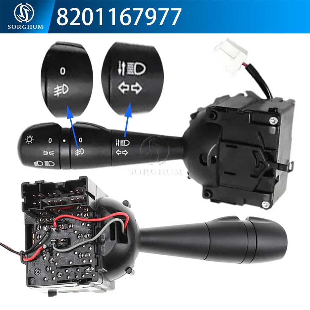 8201167988 Turn Signal Switch For Dacia Logan Dokker Duster Lodgy Sandero CLIO Trafic8201137975 8201167977 8201167981 255400337R