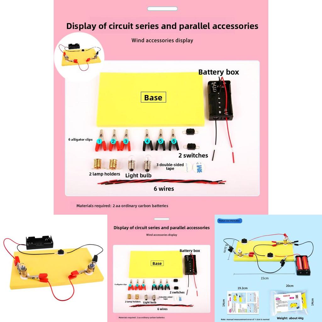 Childrens Physics Experiment Set With Electrical Circuit Components For Science Education