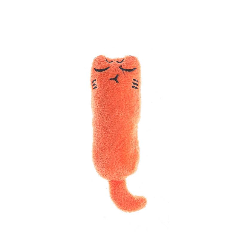 Funny and Cute Expression Thumb-shaped Catnip Toy, Cat Toy, Durable Biting Sound, Paper Plush Cartoon Toy
