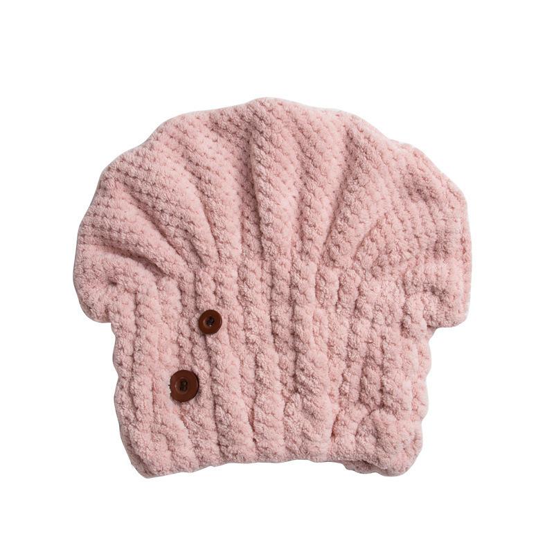 

Трендовая шапочка для сухих волос в форме гриба: Плюшевая, быстросохнущая накидка для женщин, идеально подходит для оживленных утр, поездок на пляж розовый