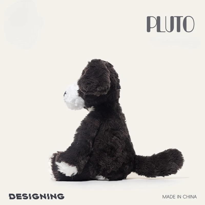 Ultra Miękki Pluszowy Szczeniak Uroczy Siedzący Border Collie Lis Pluszowa Zabawka Przytulny Towarzysz Prezent dla Dzieci Urodziny Boże Narodzenie