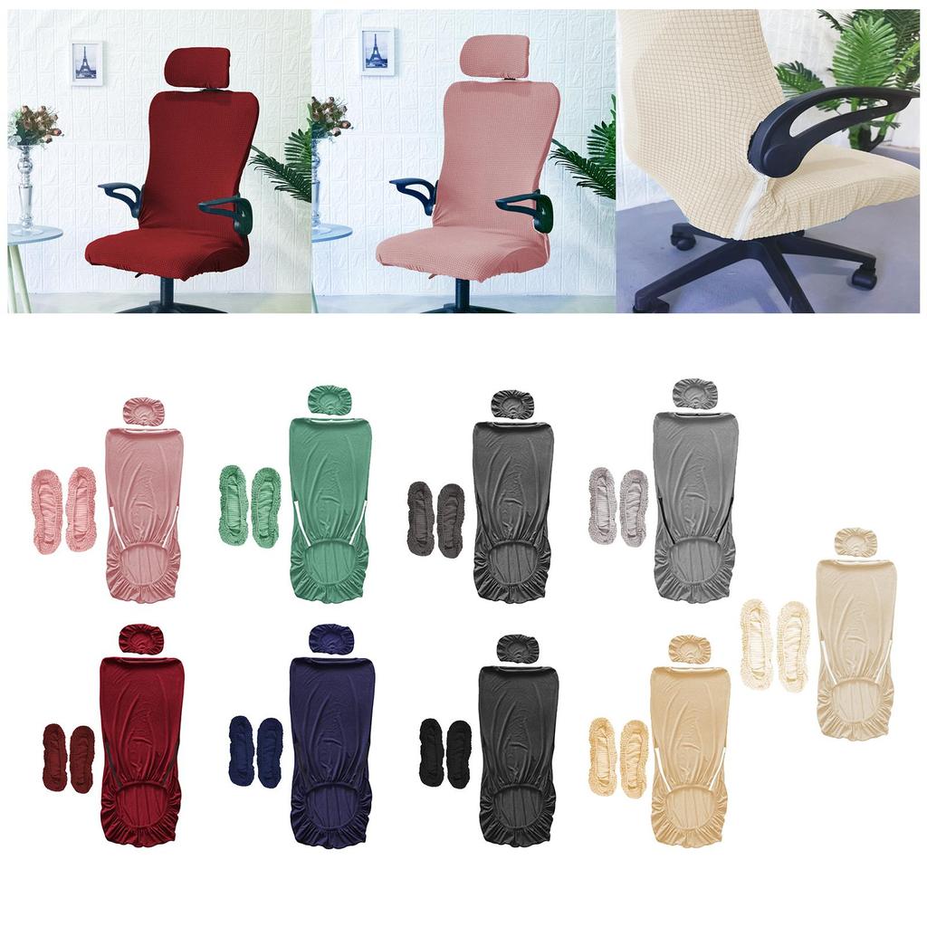 Stretchable Office Chair Seat Covers Computer Chair Covers Washable for Home