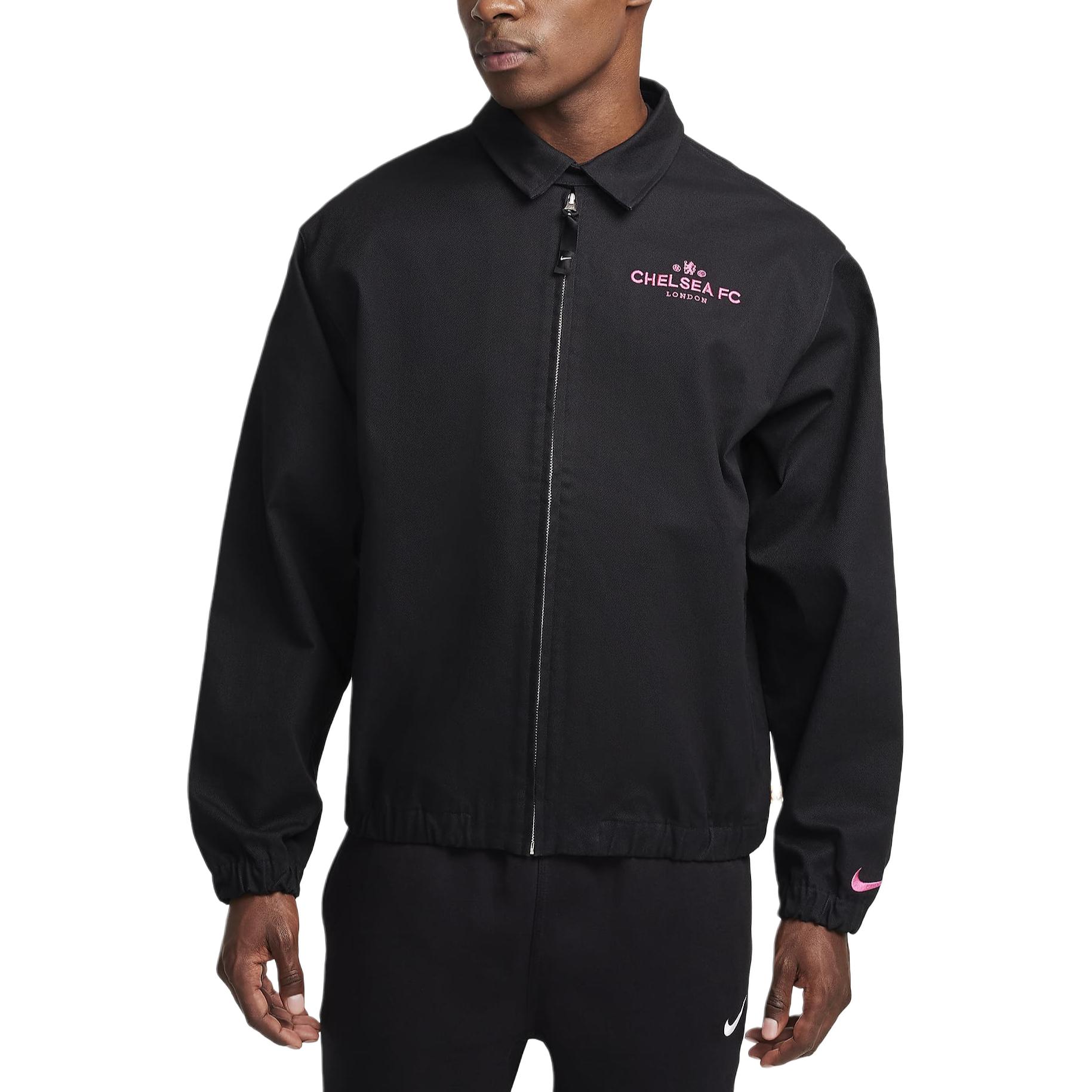 Nike Chelsea FC Jackets & Coats Men s Black/Pink FQ7784-010 S (FR 38-40)