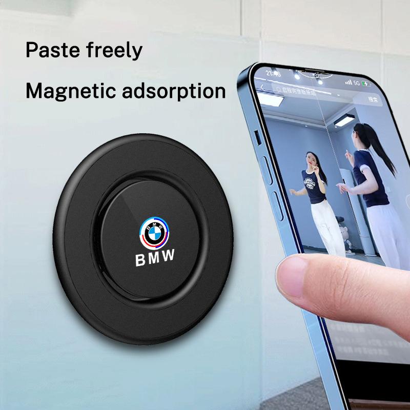 Magnetic Car Emblem Mobile Phone Stand Accessories For BMW 50th Anniversary G32 G38 G01 G08 G02 G05 F45 F46 F52 F48 F49 F39 F90