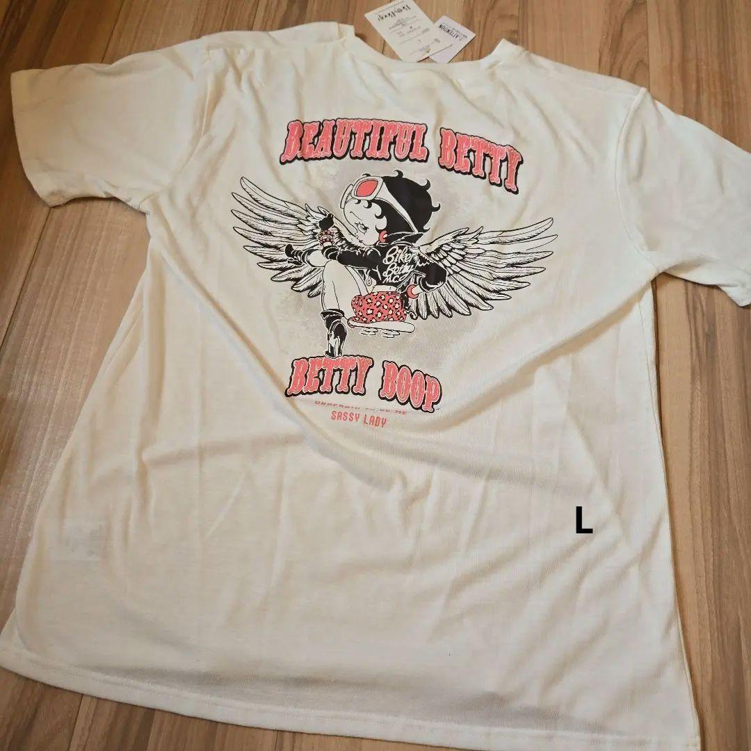 BETTY BOOP Betty Boop Short Sleeve T-Shirt Size L Betty-chan White XXXL