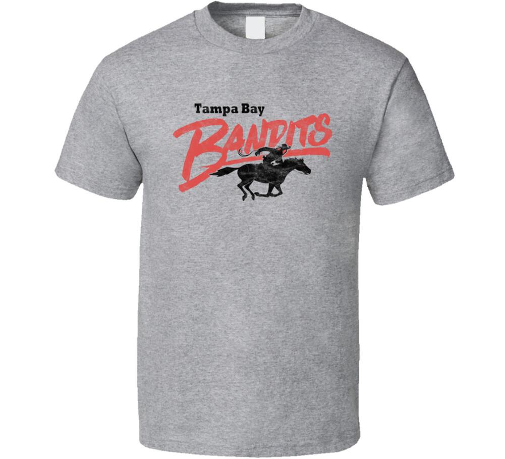 Tampa Bay Bandits Usfl Defunct Football Team Worn Look T Shirt Mens Womens Tees Top 2XL