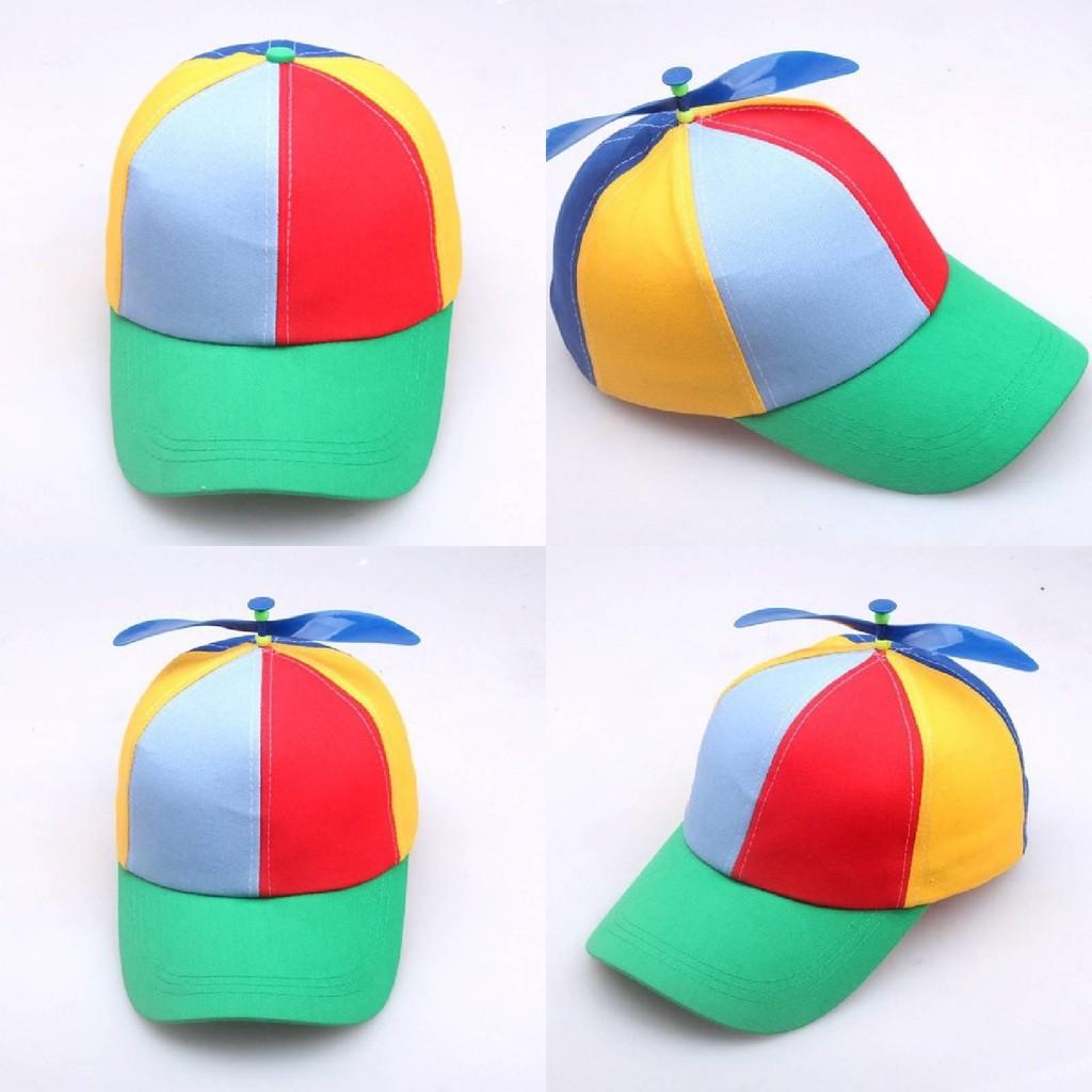 Detachable Propeller Bamboo Dragonfly Baseball Cap Sun Protection Hat Gifts