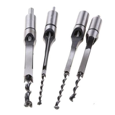 Portable Square Hole Drill Bit 6.4/8/11/12.7/14mm Adapter DIY Square Hole Drill Bit Adapter Mortising Chisel Drill