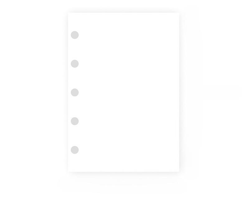 A6 A7 M5 Gitter Blankozeile Notizbuch mit losen Blättern Nachfüllpackung Spiralbindung Innenseite Tagebuch Planer Schulbedarf