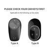 Leather Car Key Case Cover For Wei Lai Nio Es6 Es7 Es8 Et5 Et7 Et9 Ec6 Ec7 Et5T Eve Ep9 - Car Keychain Protection Shell