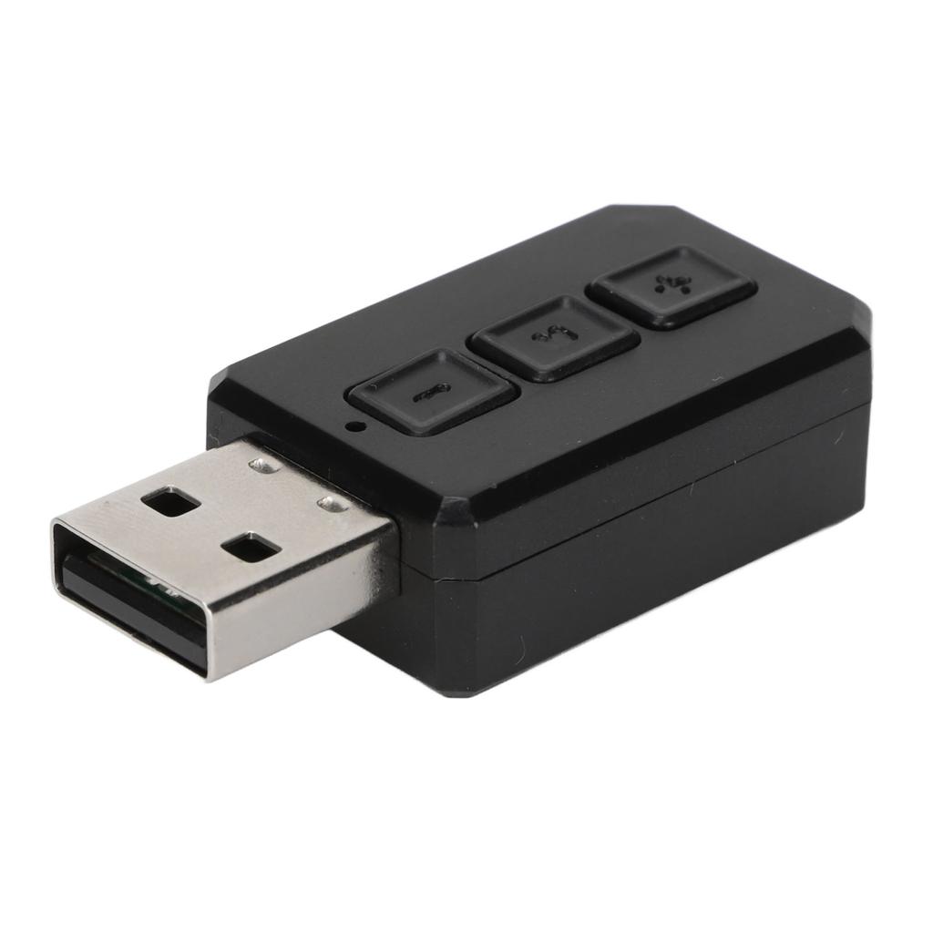 BT 5.0 Transmitter Receiver Hands Free Call 2 in 1 USB BT Adapter for Car Mobile Phones TVs