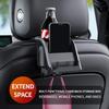 Car Seat Back Organizer with Cup Holder Durable ABS Storage Box Multi-Purpose Hooks Fits Most Vehicles