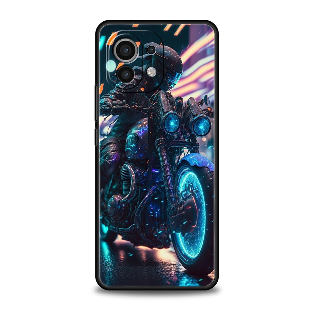Motorcycle Phone Case Cover for Xiaomi Mi 17 15 14 13 12 11 Ultra 15T 14T 13T 12T 11T Pro Lite 5G Soft TPU Shell Fundas Capa Bag