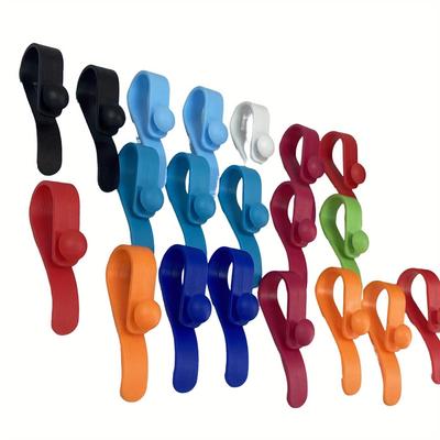 4 Stück Reise-/Strandtaschenhaken, leichter Mini-Kunststoffhaken, abnehmbares Reisezubehör