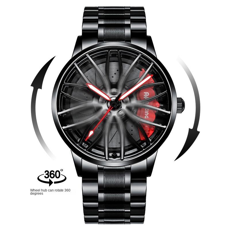 SVJ Wheel Watch Forged Hollow Watch Men's AMG 488 Hydraulic Men's Watch Quartz Watch