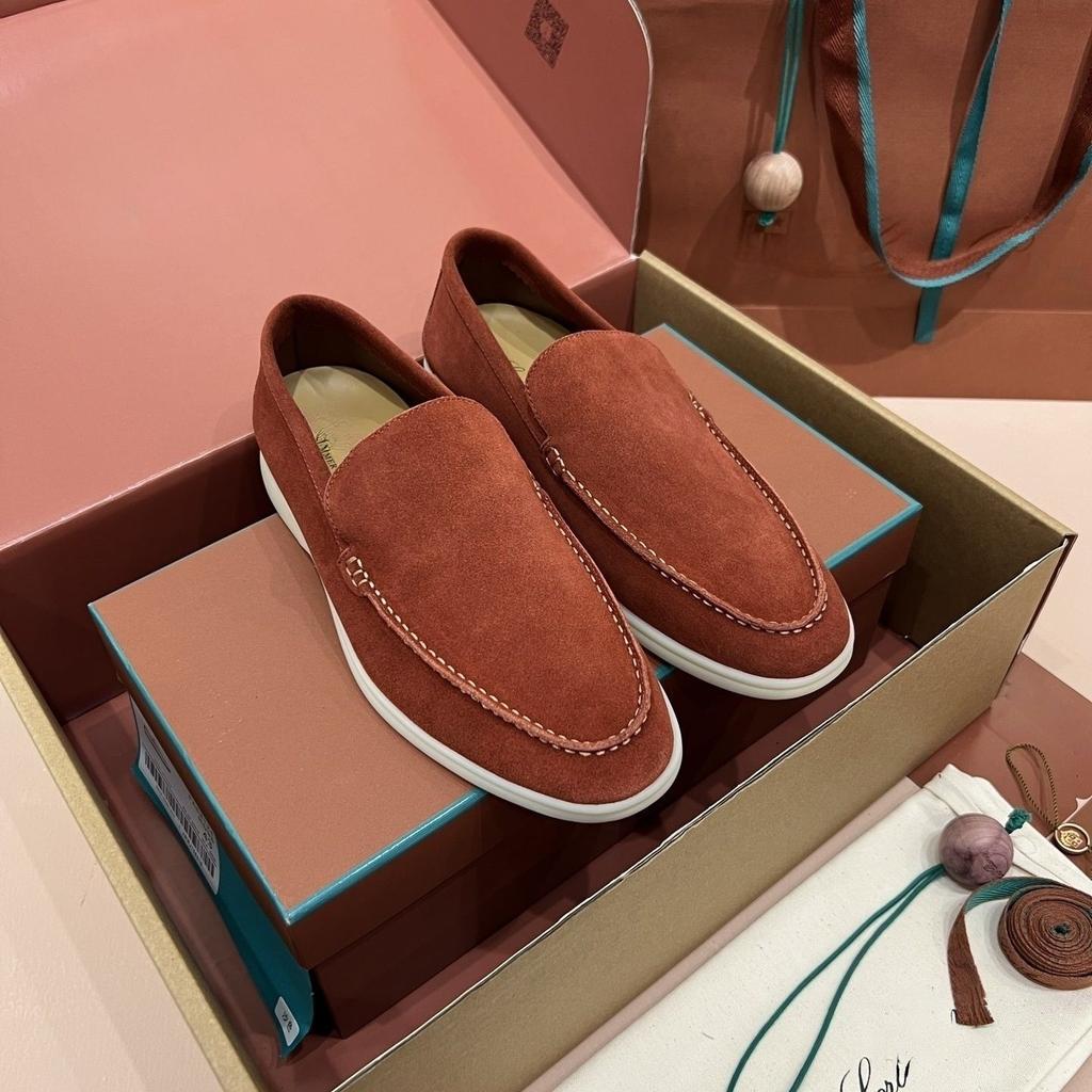 Holiday Gifts Luxury LP Series Genuine Leather Men‘s Loafers Master Handmade Flat Casual Non-slip Outdoor Breathable Beach Shoes