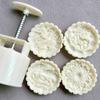 150g/200g Mondkuchenform Gebäckformen Mondkuchenstempel Handdruckwerkzeug Blumenform Kunststoffmaterial Backzubehör