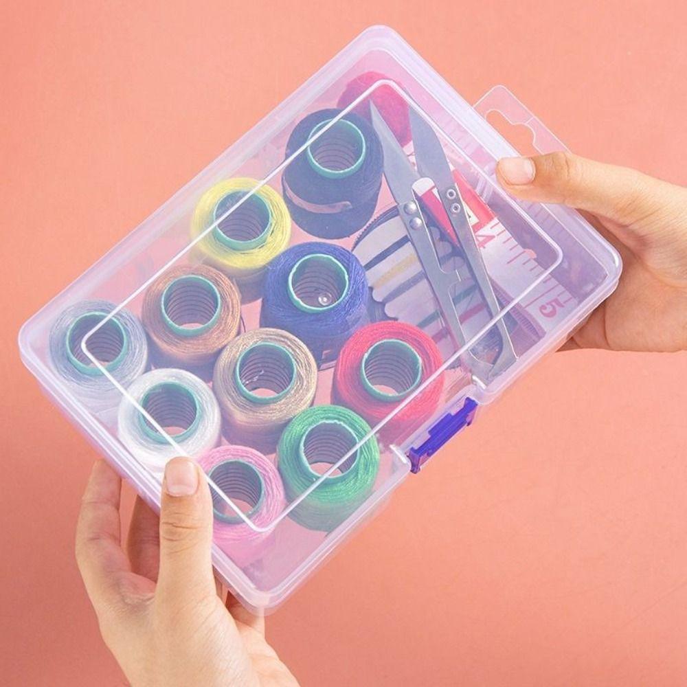 DIY Sewing Set Ten-color Thread with Storage Box Sewing Box Stitching Thread Set for Quilting Thread Stitching Embroidery Craft