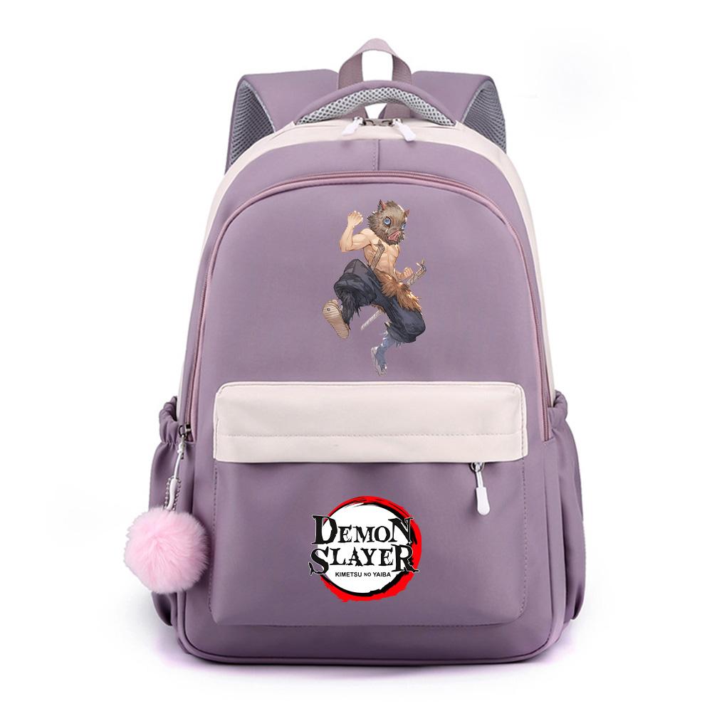 Anime Demon Slayer Printed Backpack for Teenger Student Large Capacity Waterproof Schoolbag Bookbag Women Travel Bag Gift