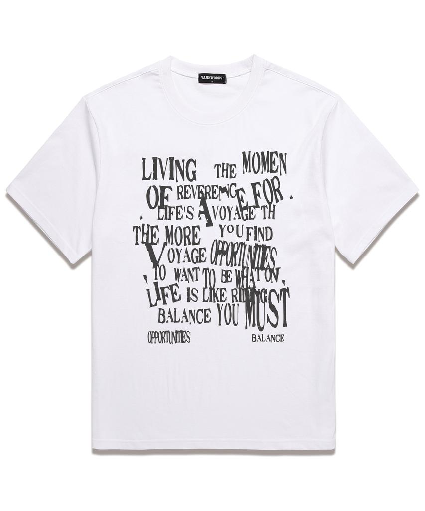 VANNWORKS [Set] Signature Graphic Oversized Short Sleeve T-Shirts (6 Types) (Vsmix007)