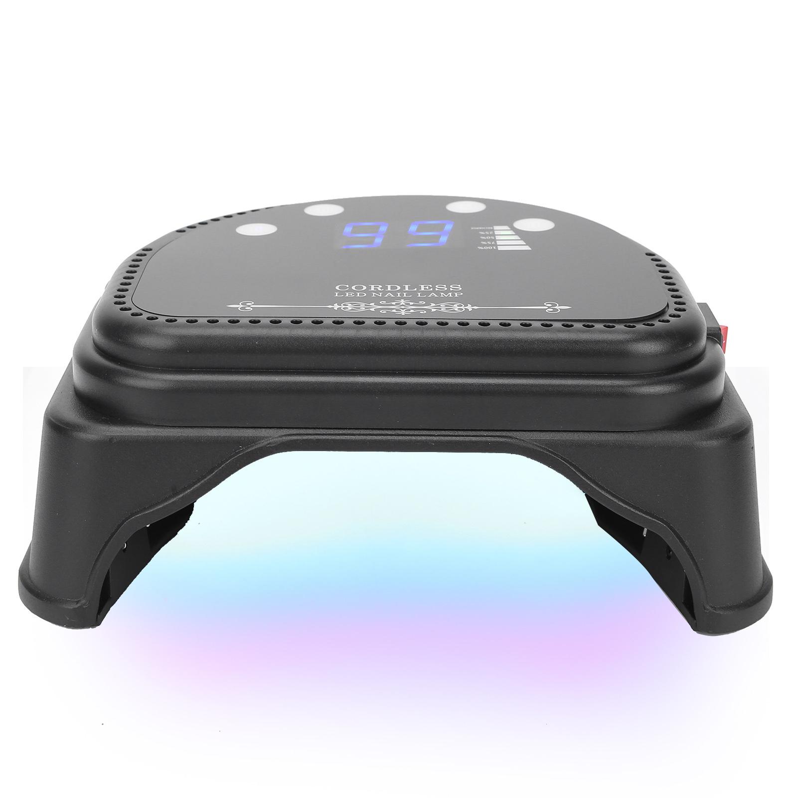 

66 Вт УФ-светодиодная сушилка для ногтей, перезаряжаемая лампа для сушки лака для домашнего маникюрного салона, вилка 100‑240 В EU EU Plug