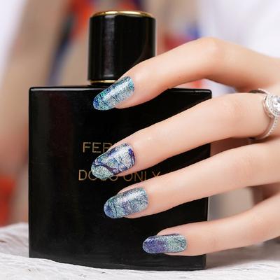 Vollnagel-Aufkleber Nagel-Glitzer-Aufkleber Wasserdicht und langlebig Nagellack-Folie Nagelaufkleber