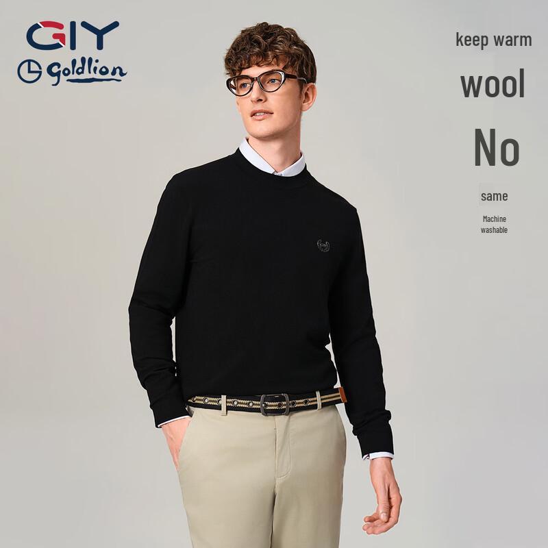 Goldlion Men s Classic Round Neck Wool Blend Sweater 2XL