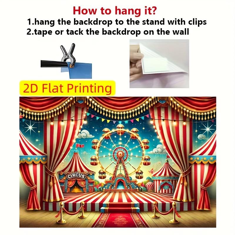 2D Flat Stage Background Polyester Banner, Themed Party Decoration, Suitable for Festival Room Decoration.