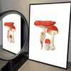 1pc Don't Forget Your Roots Art Cactus Sexy Mushroom Poster Self-adhesive Art Waterproof Paper Sticker Wall Decor