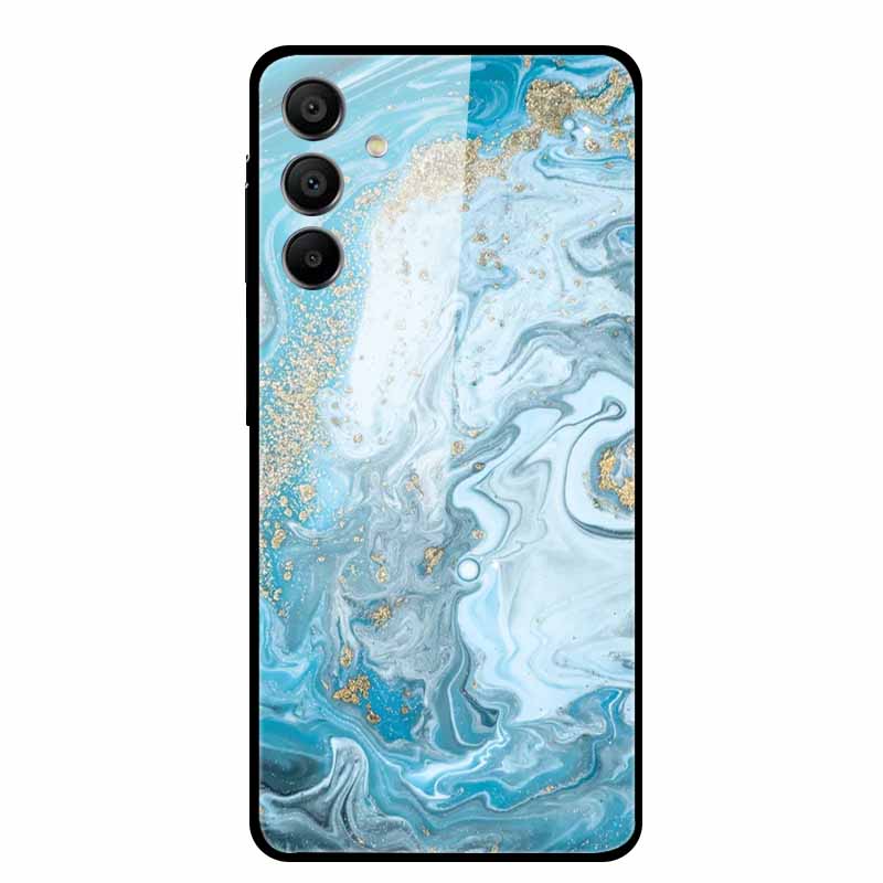 Tempered Glass Case for Samsung Galaxy A16 5G Back Cover Hard Case for SamsungA16 Phone Case Fundas Cool Protective Cute Bumper