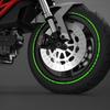 16Pcs 18in Universal Motorcycle Wheel Rim Reflective Sticker Safety Reflective Bicycle Wheel Decals Motorbike Decorative Sticker